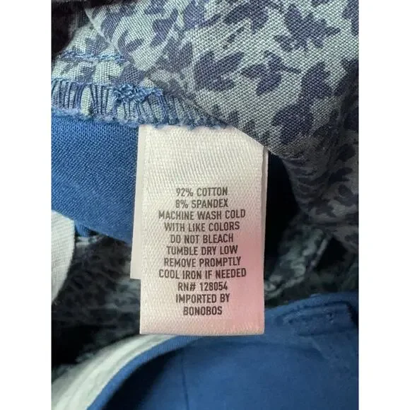 NWOT Bonobos Men's Slim Fit Straight Leg Blue Chino Pants - Size 30x29 - Picture 7 of 7